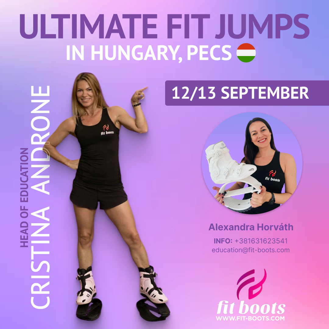 Ultimate Fit Jumps Pécsen 🇭🇺 | 2025. szeptember 12–13. | Cristina Androne oktatási vezető (Head of Education) és Alexandra Horváth közreműködésével.